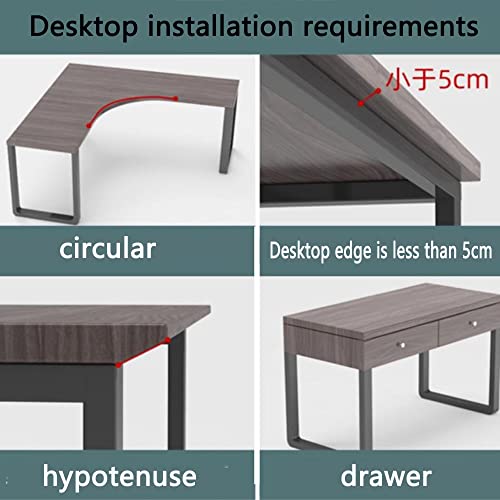 FKHFTI Ergonomic Keyboard Drawer Shelf, Clamp-On Table Keyboard Tray, Collapsible White/Black Desk Extender, Foldable Wrist Rest Armrest Platform (White 75 * 25cm/30 * 10inch)