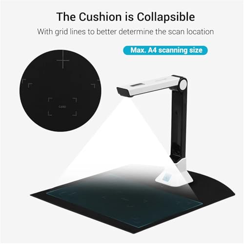 Portable 10 Mega-Pixel High Definition Book Scanner Capture Size A4 Document Camera for File Recognition