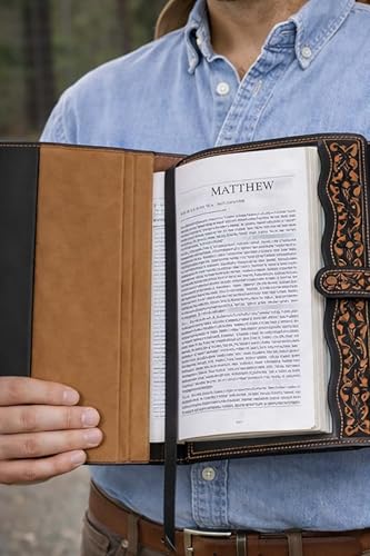 Men Women Western Style Tooled embossing Bible leather cover case 15FK02