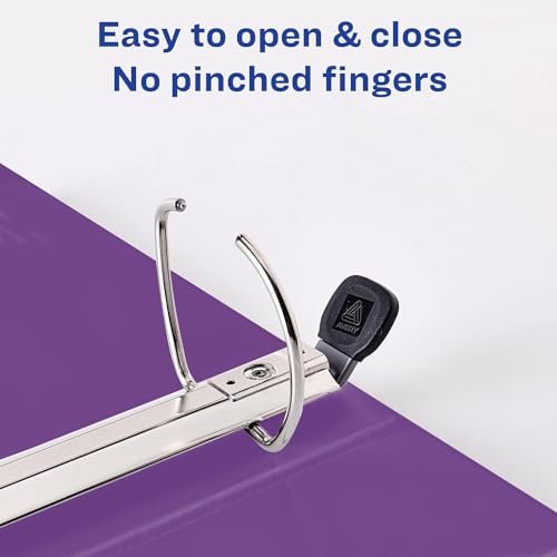 Avery Heavy-Duty View 3 Ring Binder, 2" One Touch EZD Rings, 1 Purple Binder (Pack of 2)