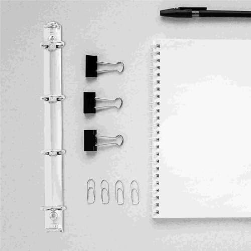 A6 Binder Rings 8Pcs A4 Metal Binder Clips Iron Material Notebook Planner Folder Loose Leaf Binding Combs Office Supplies for Notebook