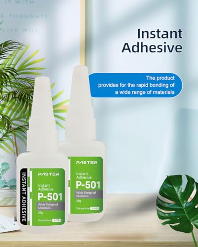 50pcs P-501 Instant Adhesive Glue for Channel Letter Sign, 20g Quick Dry Needle Nozzle Glue Bulk for Installation of Metal, Plastic, for Bonding Wood, Paper, Leather & Fabric.