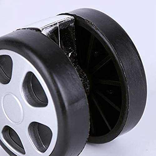 BWQZXES Caster Wheels Replacement 5pcs Universal Mute Caster Office Chairs Replacement Swivel Rubber Rollers Wheels Household Casters