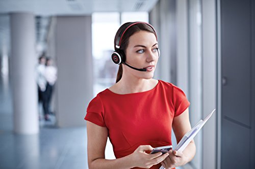 Jabra Evolve 65 MS Wireless Headset, Stereo – Includes Link 370 USB Adapter – Bluetooth Headset with Industry-Leading Wireless Performance, Advanced Noise-Cancelling Microphone, All Day Battery