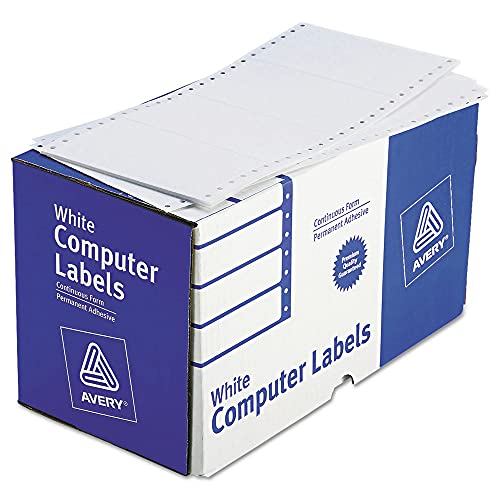 Avery White Pin Fed Mailing Label (4076)