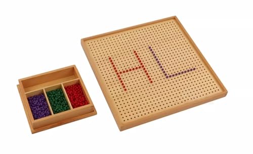 LLTCMAOYI Montessori Nail and Board Set, Geometry Nail Board, Graphic Mathematics Education
