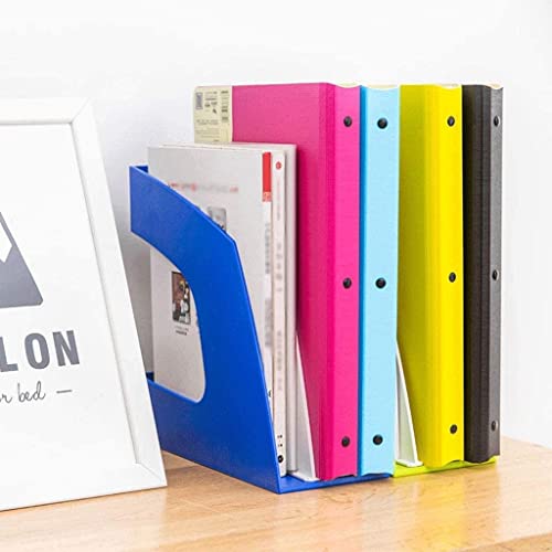 ONMYJFD 2 Pieces File Holder File Organizer Plastic Incline Desktop File Sorter 2 Compartments Desktop Organizer Desk File Bar Desktop File Sorter(Gray)