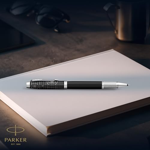 Parker IM Premium Rollerball Pen | Legacy of Flight Collection | Chrome Trim | Fine Point with Black Ink Refill | Gift Box