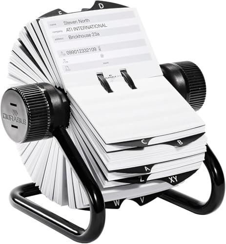 Durable Telindex Rotary Index - Black/Silver