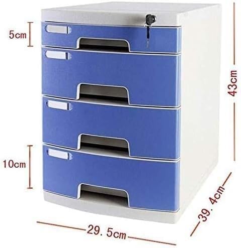 ELUKHT File Cabinet Storage Unit Office Supplies File Plastic Cabinet 4 Drawers