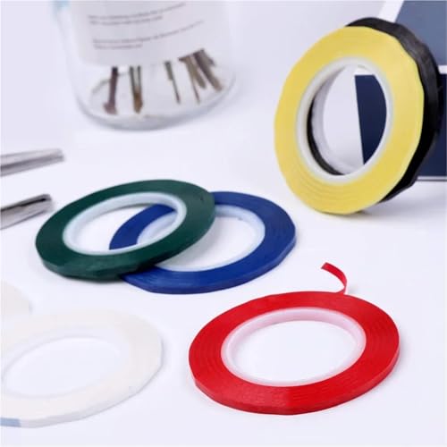Whiteboard Tape 30Rolls Whiteboard Tape Thin White Board Marking Lines Pinstripe Dry Erase Art Graphic Chart Grid 1/8 Inch(Red)