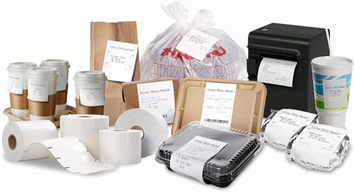 80 mm x 270' Iconex Sticky Media™ Full Tack Linerless Labels (12 Rolls)
