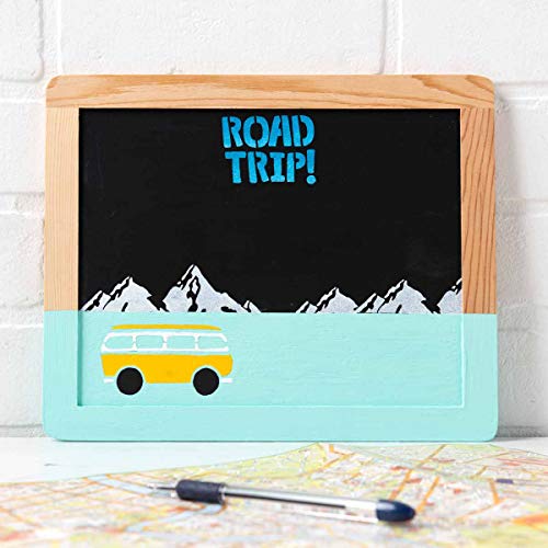 Plaid Enterprises Double-Sided Chalkboard Set, 8 ' x 10 ' With Decorative Wood Surface Frame, Perfect For Arts & Crafts, 6 Pack