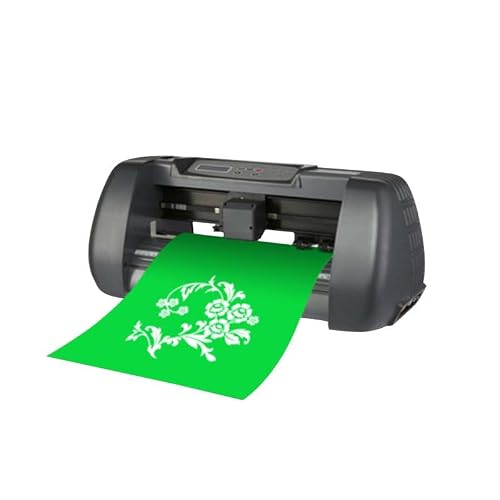 TYQMYSM High-Speed Desktop Cutting Plotter Machine, 375mm Cutter with LCD Display, Dual CPU Control for Sign Making, Decals, Stickers & Heat Transfer Paper
