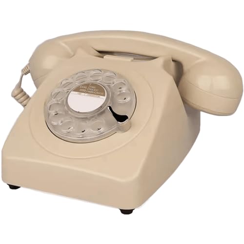 Retro Rotary Dial Phone 1980'S Vintage Corded Antique Landline Telephone for Home/Office