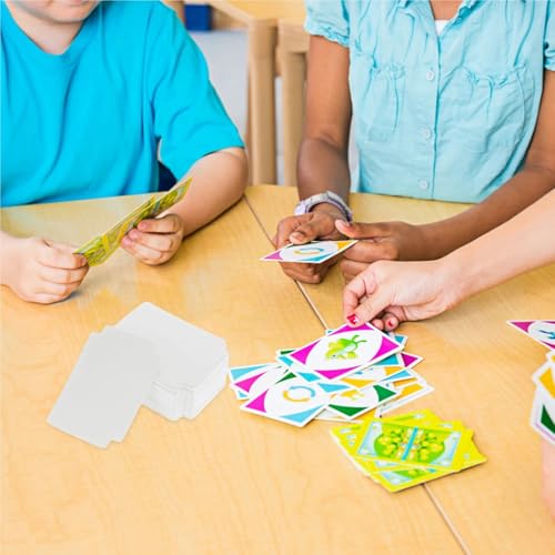 300 Pcs Card Partition Board Organizer Separator Blank Tray Storage Game Trading Supplies Plastic Sorting Box Container