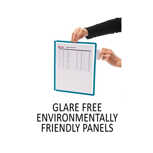 Durable Desktop Reference System, 20 Double-Sided Panels, Assorted Colors