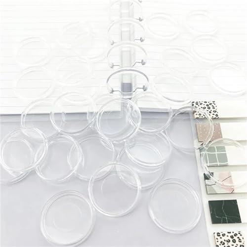 1000pcs Loose Leaf Binder Rings, 5 Size Assorted Book Rings for Office School