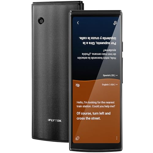 iFLYTEK AI Language Translator Device, Real-Time Two-Way Voice Translator