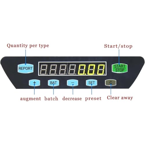 Electronic Coin CounterSorter, Portable Shops Coin Sorter,Digital Coin Counter Sorter,r with LCD Display/Handle Panel, for Supermarket, Shop
