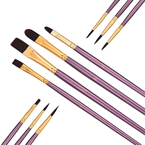 Feilx 10pcs Paint Brushes Set Painting Art Brush for Acrylic Oil Watercolor Artist Professional Painting Kits Paintbrush Sets
