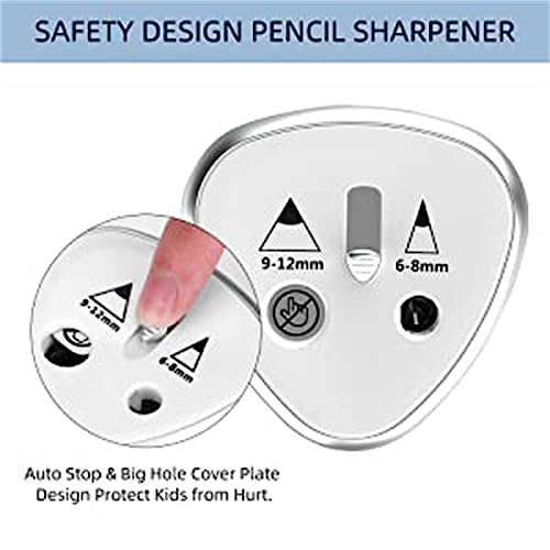 NVEIRGH Two-Hole Electric Automatic Pencil Sharpener Switch Home Office School Supplies Stationery Art