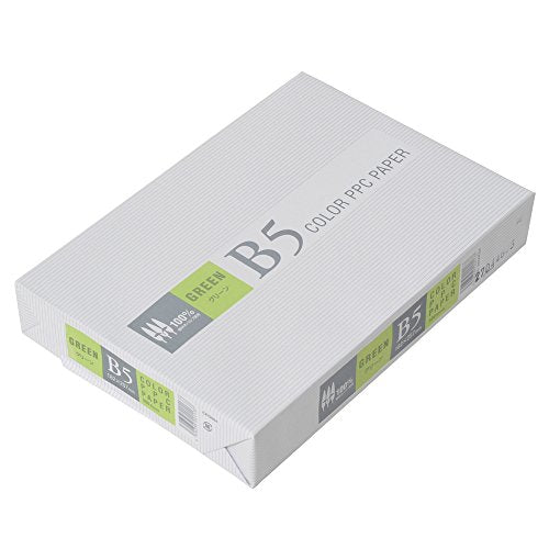 APP Color Copy Paper, B5, Green, 0.09mm Paper Thickness: 500 Sheets