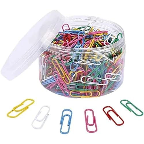 3000 Pcs Morandi Paperclips for Student Test Paper Organizer, Rustproof Metal Clips