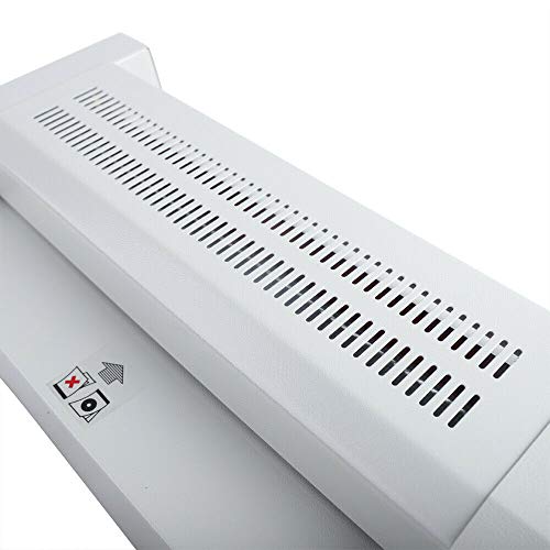 13 Inch 1mm Hot Cold Laminator 80-180°C, 24inch/min Thermal Laminating Machine A4 A5 A6 Sheets GDAE10 4-roll for Home Office School Use 600w