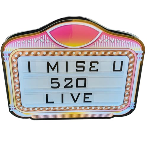XUXIAO Handheld Color Letter Billboard, Color Letter Billboard with Light Remote Control, Multiple Color Change, Changeable Letter, for Club,Party,Bar