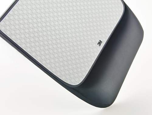 3M Precise Mouse Pad with Gel Wrist Rest, 8.4 in x 8.8 in, Black