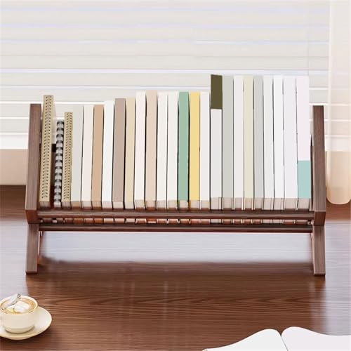 Office Bookshelf Retro Simple Desktop Bookshelf Wooden Open Home Office Storage Rack