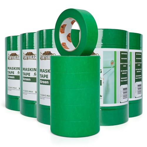 TAPEBEAR Green Painters Tape Masking Tape 1.41" x 60Yard x 36Rolls