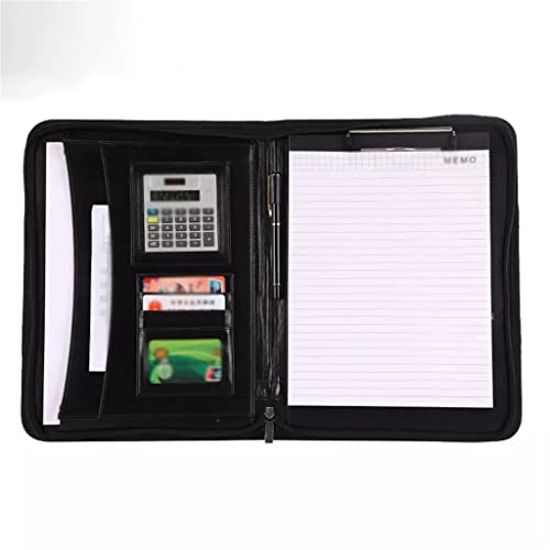 58GXCAAMOT A4 Multifunctional File Bag with Calculator Creative PU Binder Folder Portable Storage Bag Office Supplies (Color : B Size