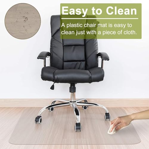 Heavy-Duty Clear Floor Protector Mat Non-Slip for Office Chair & Home