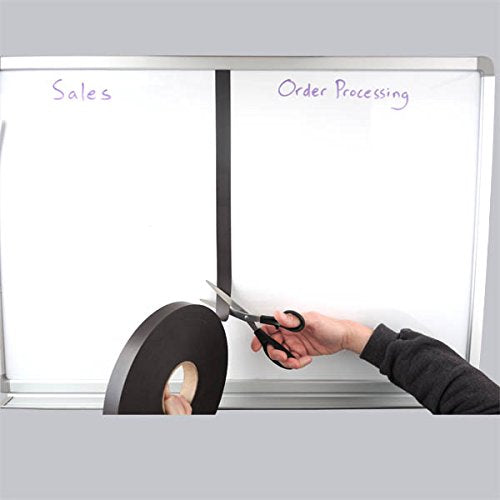 StoreSMART® - Magnetic Lines and Board Dividers - 1-inch x 50-feet - for Magnetic WHITEBOARDS ONLY- Does not Work on Plain whiteboards or glassboards - ML1-50