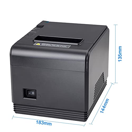 BGVGFBNJ 80mm Thermal Receipt Printer Auto Cutting Restaurant Kitchen Pos Printer USB LAN Parallel Port 200mm/s High Speed(USB and Network)