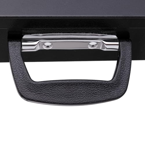 Relaxdays Document Box DIN A4 with Lock 2 Keys Black