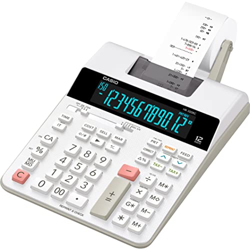 Casio HR-300RC Printing Calculator, Backlit LCD Display