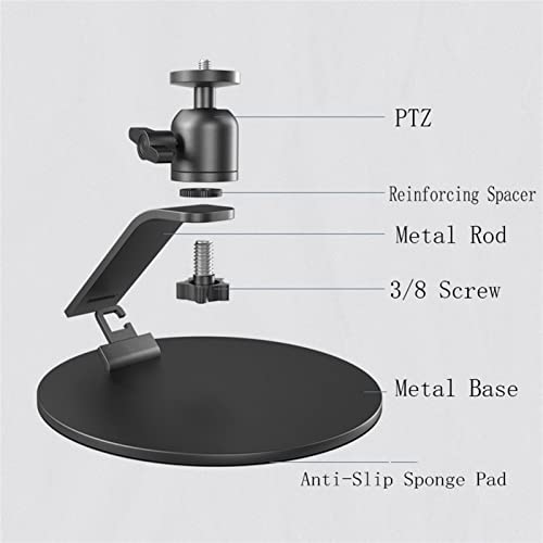 Projector Stand Projector Stand Home Miniature Bedside Desktop Projector Shelf Conference Room Living Room Black Metal Projector Rack Rotatable Projector Mount ( Brass)