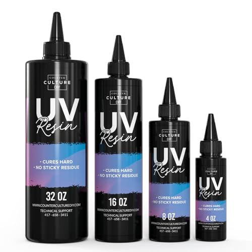 Counter Culture DIY Clear UV Resin for Jewelry and Crafts, 16 oz