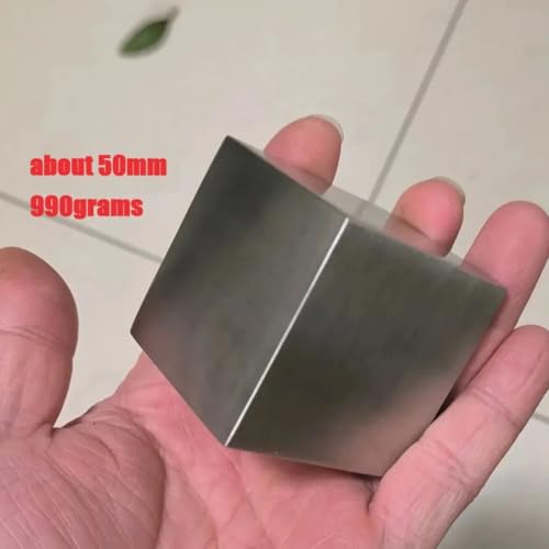 304 Stainless Steel Solid Cube Paperweight - Polished Square Block for Home or Office Decor, 40mm, 45mm, 50mm(45x45x45mm)