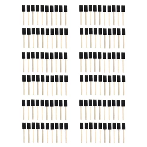 Foam Paintbrushes 120Pcs Small Foam Paint Brush Sponge Painting Set Wood Handle 1 Inch Brushes Tools