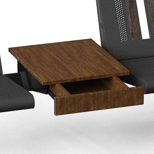2 Seat Waiting Room Bench with Table Steel Frame Reception Guest Chair