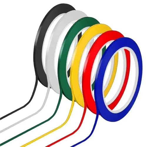 Whiteboard Marking Tape 3/5/10/15mm Width Graphic Tape Pinstripe Tapes Grid Marking Tapes Whiteboard Gridding Tape Self Adhesive Artist Tape for DIY Art(White,66M_10MM)