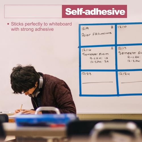 White Board Tape 10roll 66m Whiteboard Tape Art Dry Erase Board Pinstripe Thin for Graphic Chart Grid Drafting Electrical Marking for Office(White,10PCS_11MM)