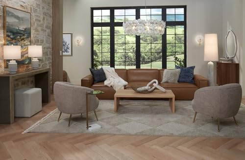 Regency Hill Leisa 65 1/2" Tall Sand Finish Modern Floor Lamp Living Room