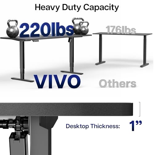 VIVO Rustic Vintage Brown 71 x 30 in Standing Desk, DESK-KIT-2E71N