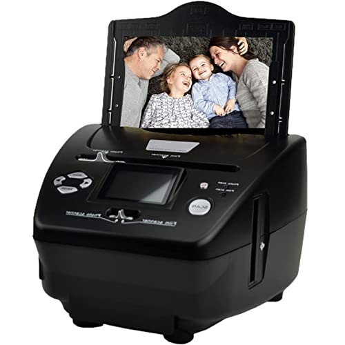 QYQCXGL Slide Viewer/Negative Scanner, Film Slide Scanner, Works with Different Types of Film and Slides, Converts 35mm 135 110 126/Slides/Negatives to Digital JPG Photos