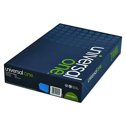 Universal One Bright Top Tab Classification Folder, Blue/Light Blue (10521)